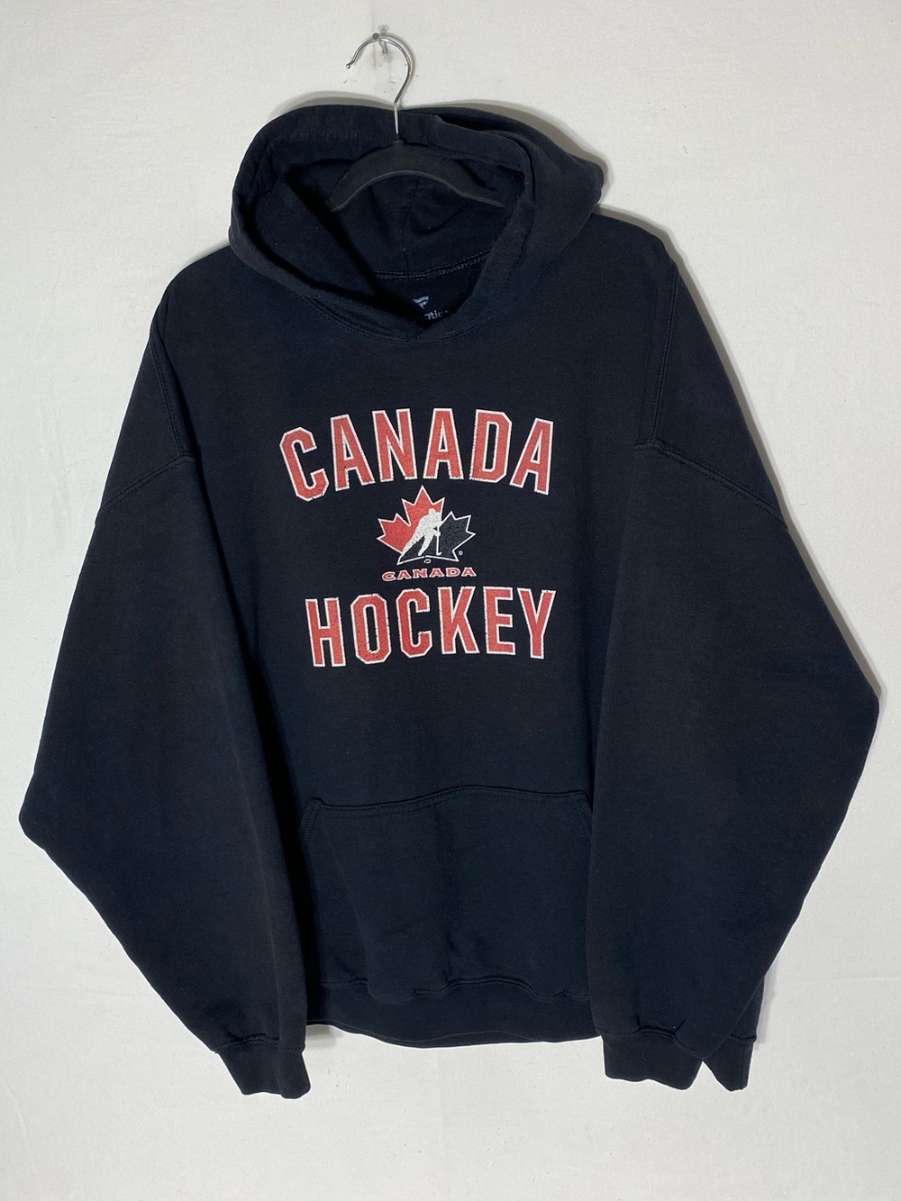 Fanatics Canada Hockey Graphic Pullover Hoodie Black 2XL Activewear Loungewear